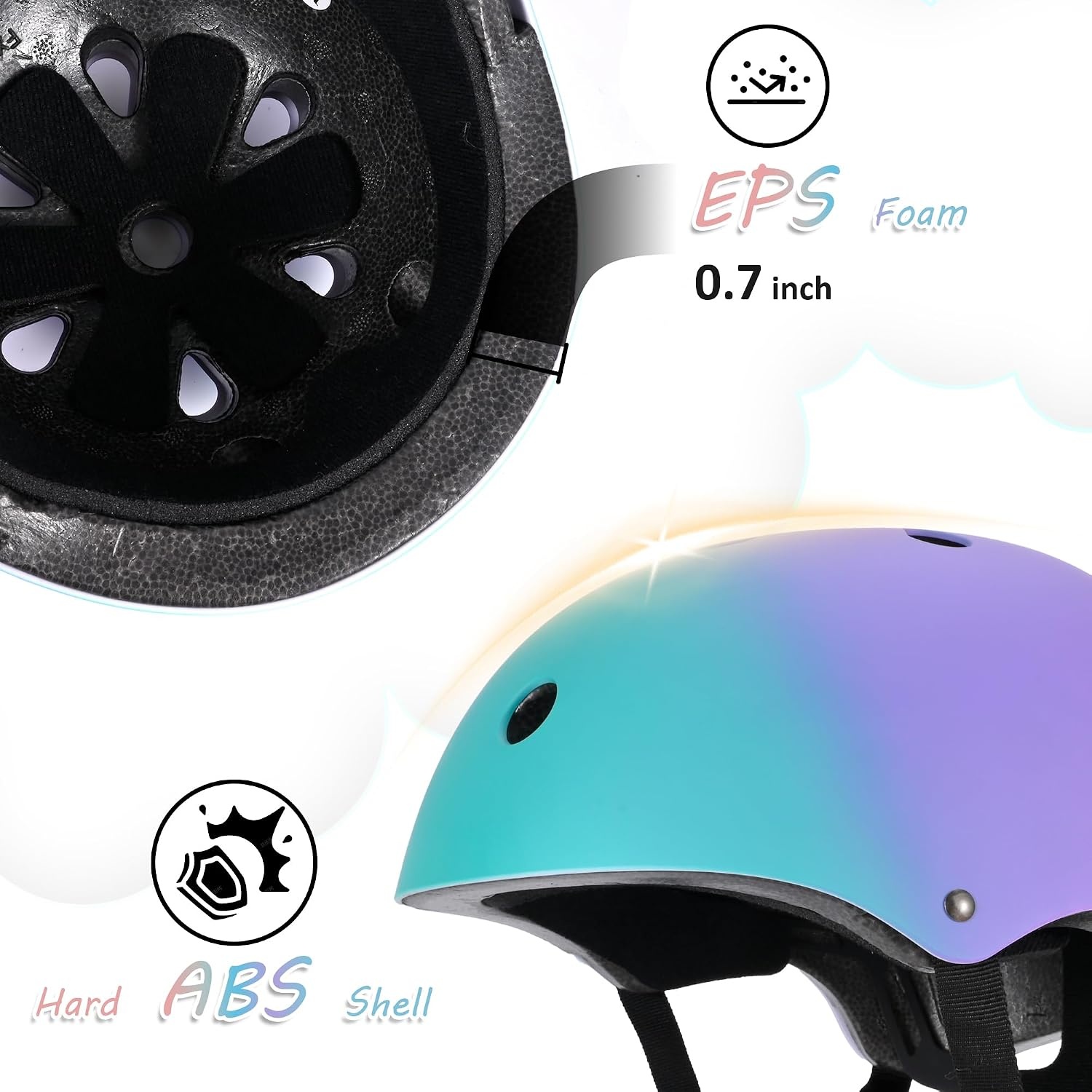 Kinderfietshelm Kleurverloop Maat S (51-54 cm) - 58% Korting