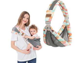 IULONEE Verstelbare Draagzak Ademende Draagzak Verstelbare Koala-Draagdoek Baby Heupdrager Multifunctionele Babydrager Draagzak Van Pasgeborenen Voor Pasgeborene Tot 3-36 Maanden (Kleurrijk)