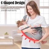 IULONEE Verstelbare Draagzak Ademende Draagzak Verstelbare Koala-Draagdoek Baby Heupdrager Multifunctionele Babydrager Draagzak Van Pasgeborenen Voor Pasgeborene Tot 3-36 Maanden (Kleurrijk)