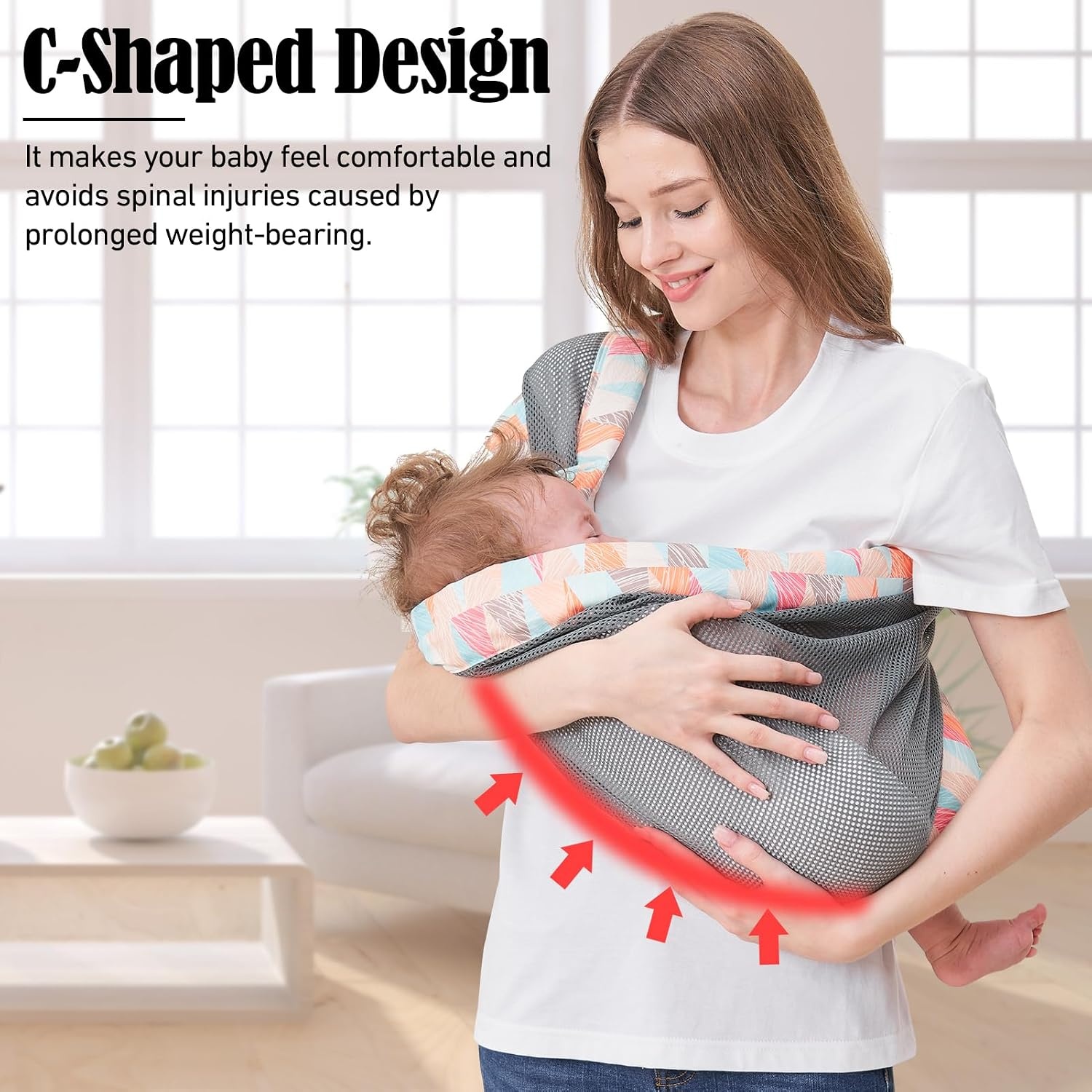 IULONEE Verstelbare Draagzak Ademende Draagzak Verstelbare Koala-Draagdoek Baby Heupdrager Multifunctionele Babydrager Draagzak Van Pasgeborenen Voor Pasgeborene Tot 3-36 Maanden (Kleurrijk)