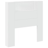 vidaXL Hoofdbordkast met LED-verlichting 100x16,5x103,5 cm wit