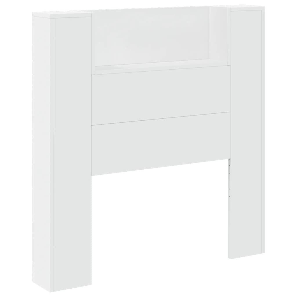 vidaXL Hoofdbordkast met LED-verlichting 100x16,5x103,5 cm wit