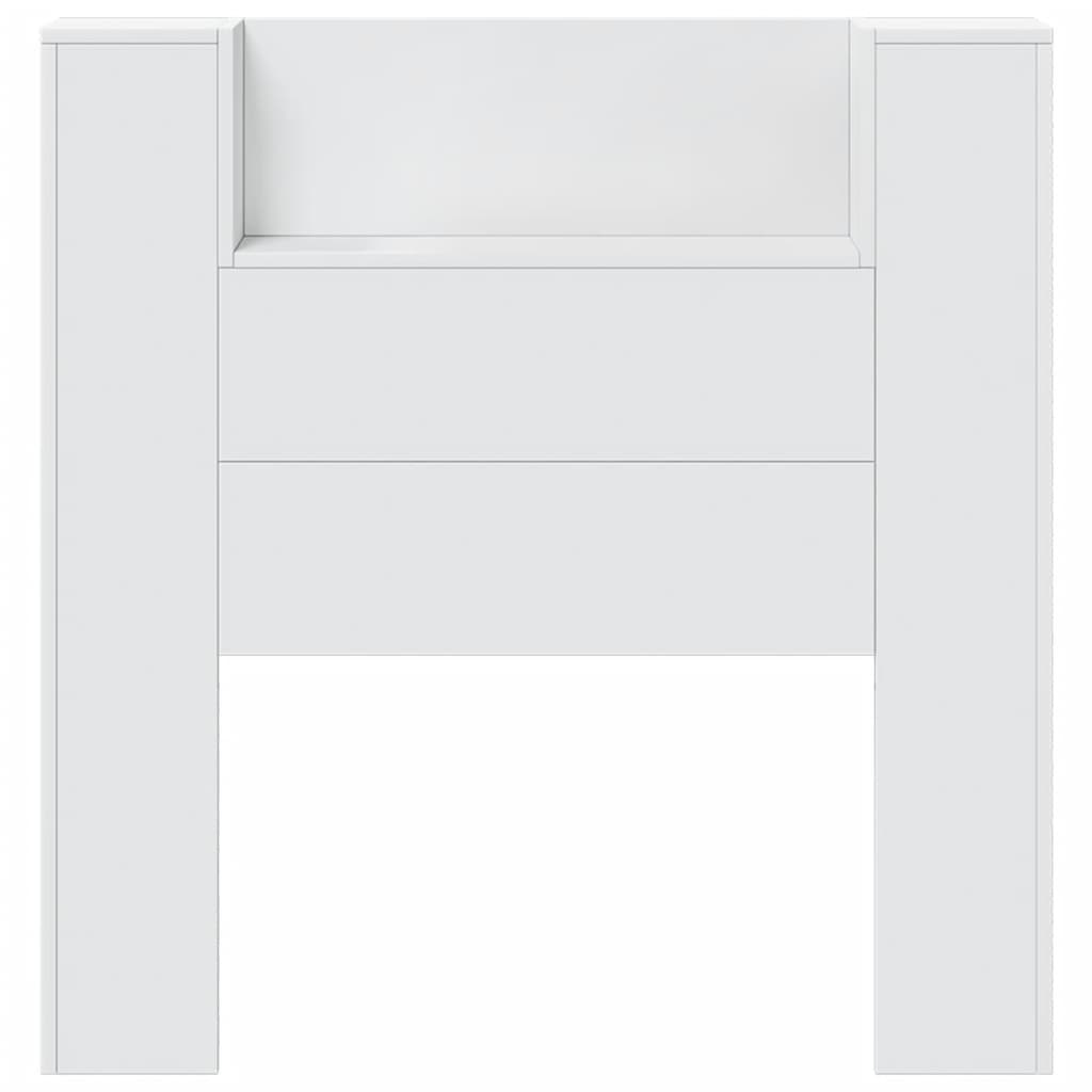 vidaXL Hoofdbordkast met LED-verlichting 100x16,5x103,5 cm wit