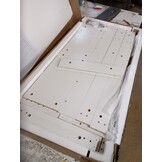 vidaXL Bartafel met schap 110x50x103 cm wit