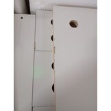vidaXL Bartafel met schap 110x50x103 cm wit