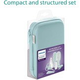 Philips Avent Baby Care Set - Essential Baby Care Set with 9 Accessories, Nail Clipper, Scissors, 3 Emery Boards, Bomb, Hairbrush, Nasal Aspirator and Finger Toothbrush (Model SCH401/00)