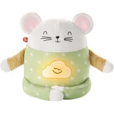 Fisher-Price - Muis meditatie en ontspanning, pluche dier met rustgevende geluiden, begeleide oefeningen voor meditatie en muziek, speelgoed voor kinderen van 2-5 jaar, HJF21