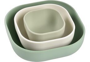 Siliconen Baby & Kinderkommen Set 3-delig | Stapelbaar & Onbreekbaar | 32% Korting