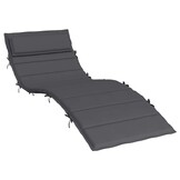 vidaXL Ligbedkussen 180x60x3 cm oxford stof antracietkleurig