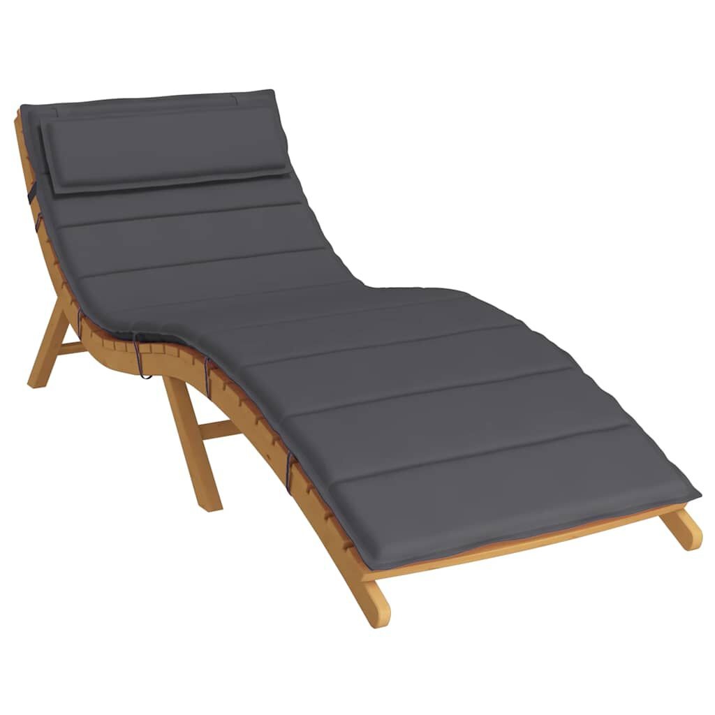 vidaXL Ligbedkussen 180x60x3 cm oxford stof antracietkleurig