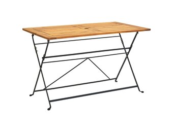 vidaXL Tuintafel inklapbaar 120x70x74 cm massief acaciahout
