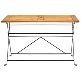 vidaXL Tuintafel inklapbaar 120x70x74 cm massief acaciahout