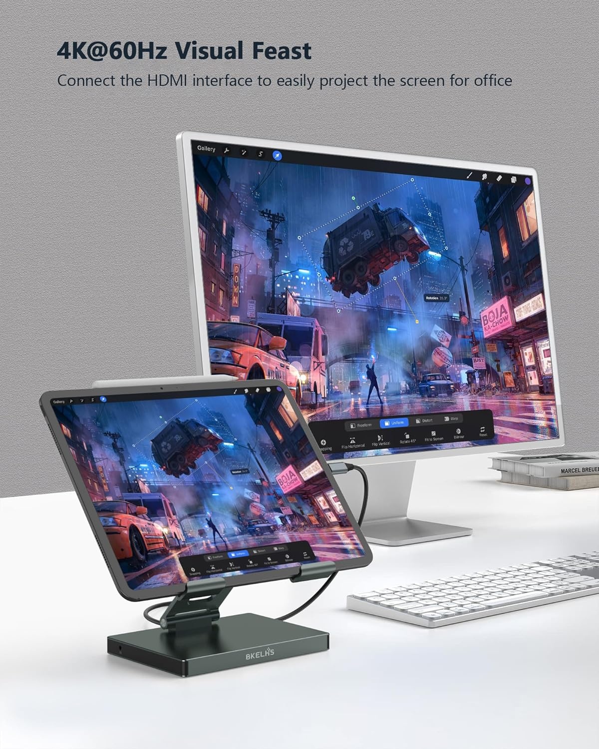 USB C Hub Docking Station met 4K HDMI & 3x USB 3.0 - 59% Korting