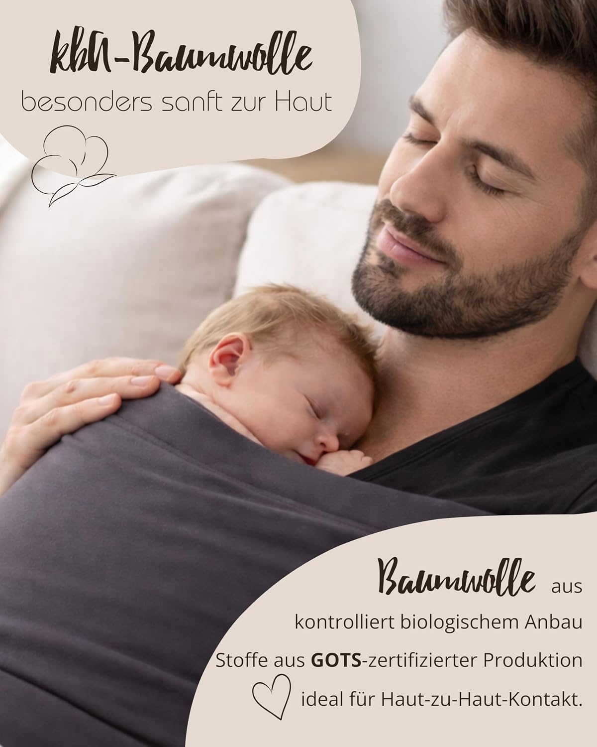 Huid-op-huid Baby Draagtop Rood XL - 57% Korting