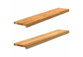 2x Massief Eikenhouten Vensterbanken 110x20 cm (59% Korting)