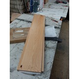 vidaXL Vensterbanken 2 st 110x20x2 cm massief eikenhout lichtbruin
