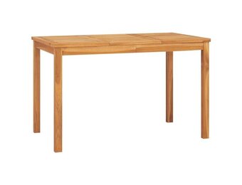 vidaXL Tuintafel 120x70x77 cm massief teakhout