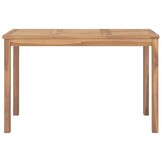 vidaXL Tuintafel 120x70x77 cm massief teakhout