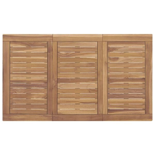 vidaXL Tuintafel 120x70x77 cm massief teakhout