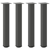 vidaXL Salontafelpoten 4 st 72-74 cm staal antraciet