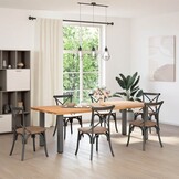 vidaXL Salontafelpoten 4 st 72-74 cm staal antraciet