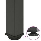 vidaXL Salontafelpoten 4 st 72-74 cm staal antraciet