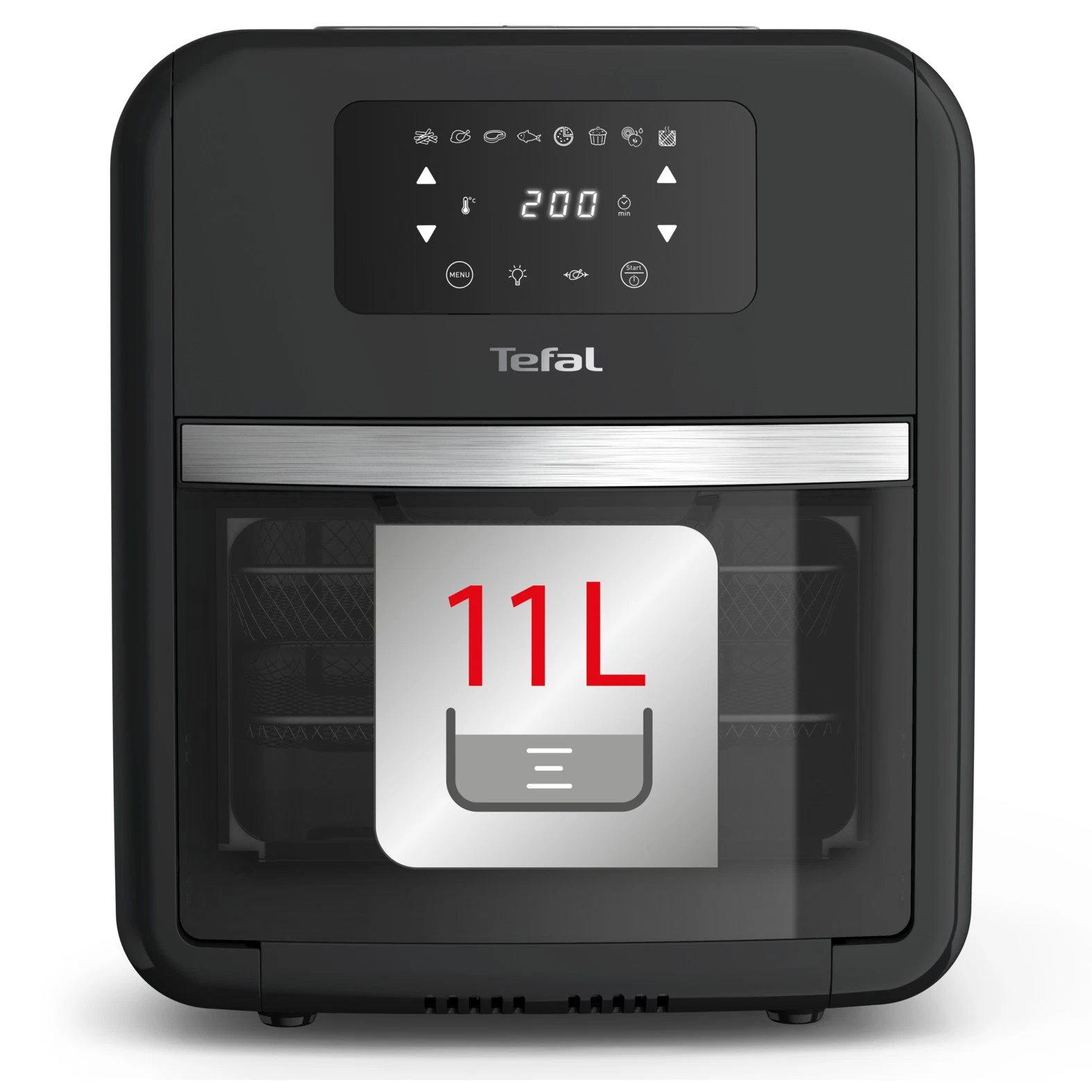 Airfryer Easy Fry Oven & Grill | 11L | 2000W | 8 Programma's | Zwart | 67% Korting