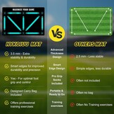Voetbal Trainingsmat 90x60 cm - Verbeter Snelheid & Coördinatie met Kicktrainer