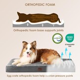 Orthopedisch Hondenkussen Grijs - 76x51x9cm - 61% Korting