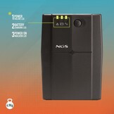 NGS FORTRESS1200V3 UPS Noodstroomvoorziening 800 VA - Zwart