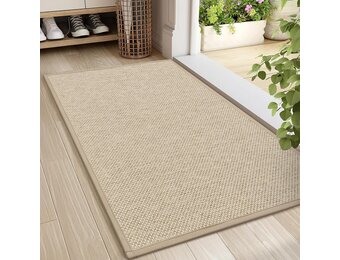LEKEEPGO Deurmat Khaki 60 x 90 cm - Antislip en Wasbare Entree Mat