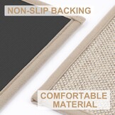 LEKEEPGO Deurmat Khaki 60 x 90 cm - Antislip en Wasbare Entree Mat