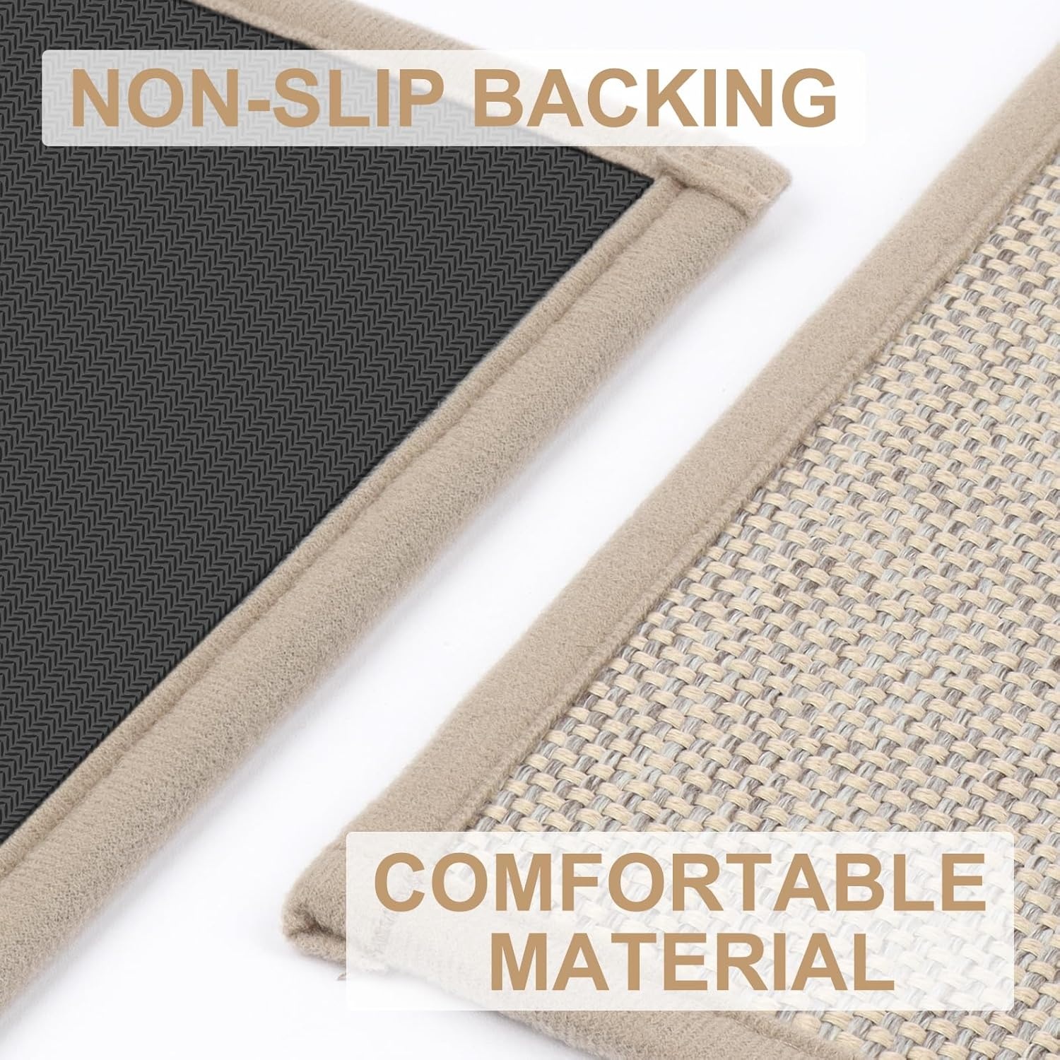 LEKEEPGO Deurmat Khaki 60 x 90 cm - Antislip en Wasbare Entree Mat