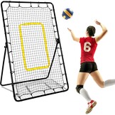 Volleybal Rebounder 210x120cm - Multicolor Trainingsnet met 5 Verstelbare Hoeken