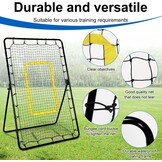 Volleybal Rebounder 210x120cm - Multicolor Trainingsnet met 5 Verstelbare Hoeken