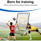 Volleybal Rebounder 210x120cm - Multicolor Trainingsnet met 5 Verstelbare Hoeken