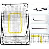 Volleybal Rebounder 210x120cm - Multicolor Trainingsnet met 5 Verstelbare Hoeken