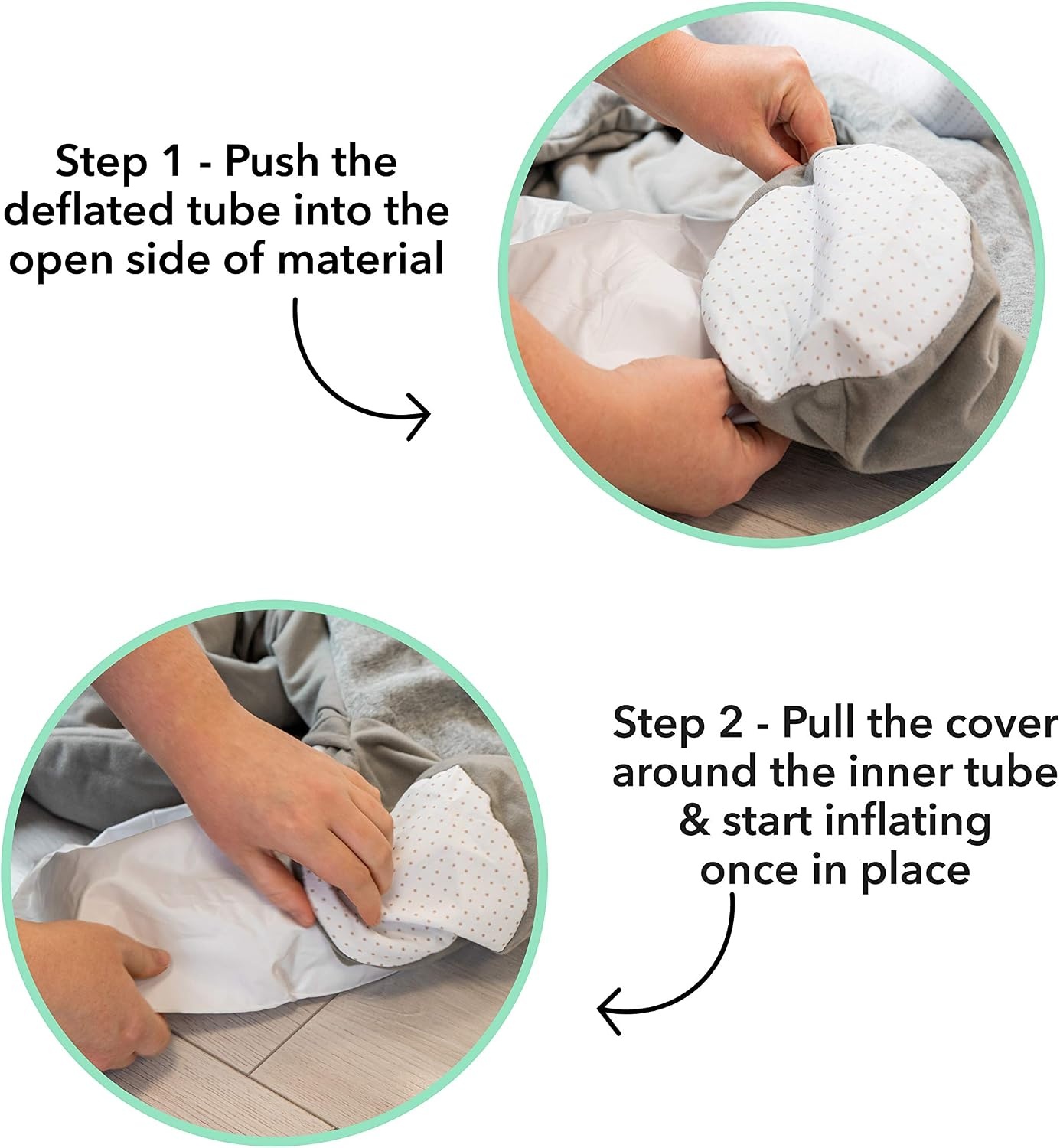 Nûby Sit-Me-Up Babyzitje - Opblaasbare vloerstoel met speeltafel - Pinguïn design