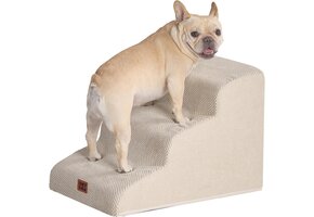 Honden- en Kattentrap met 3 Treden - Beige | 57% Korting!