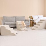 3-Treden Honden- en Kattentrap Beige - Gewrichtsondersteunend - 61% Korting!