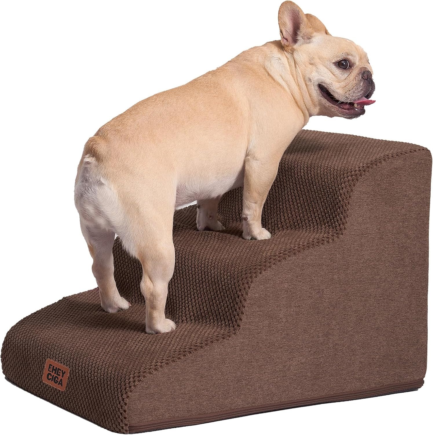 3-Treden Honden- en Kattentrap Beige - Gewrichtsondersteunend - 61% Korting!