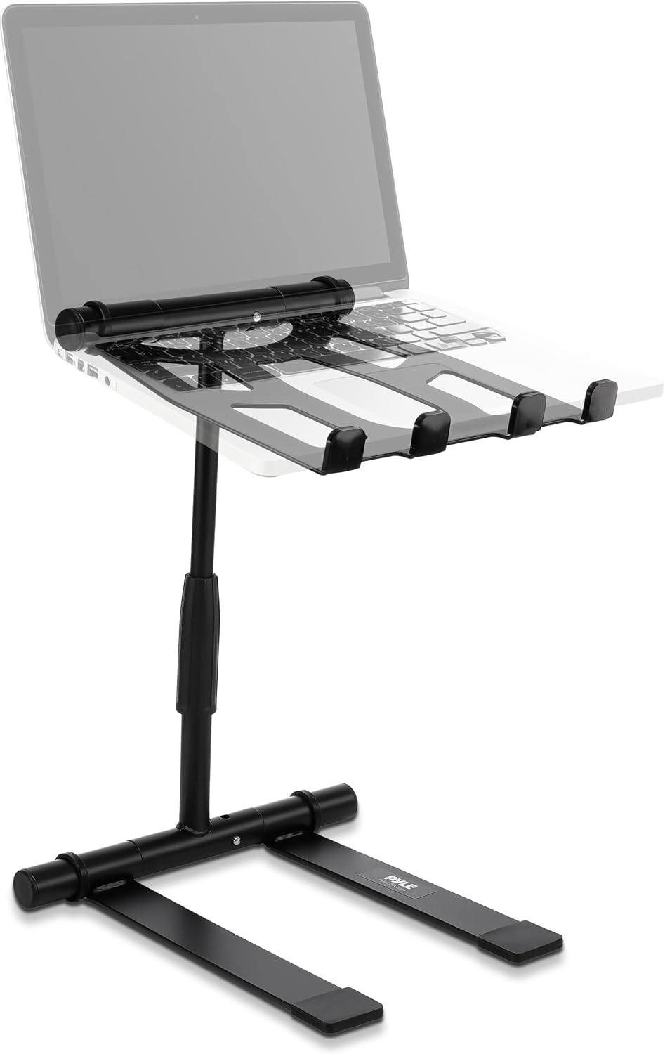 Pyle Verstelbare Laptopstandaard - Opvouwbaar en Ergonomisch - Zwart