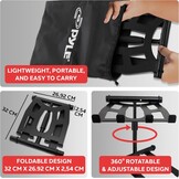 Pyle Verstelbare Laptopstandaard - Opvouwbaar en Ergonomisch - Zwart