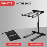 Pyle Verstelbare Laptopstandaard - Opvouwbaar en Ergonomisch - Zwart