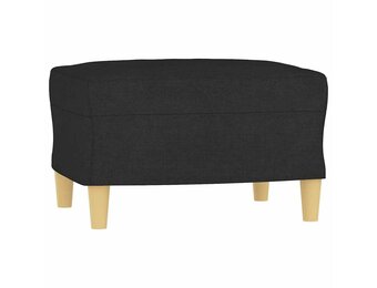 vidaXL Voetenbank 60x50x41 cm stof zwart