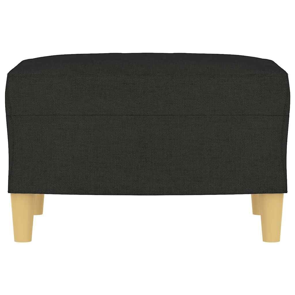 vidaXL Voetenbank 60x50x41 cm stof zwart