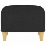 vidaXL Voetenbank 60x50x41 cm stof zwart