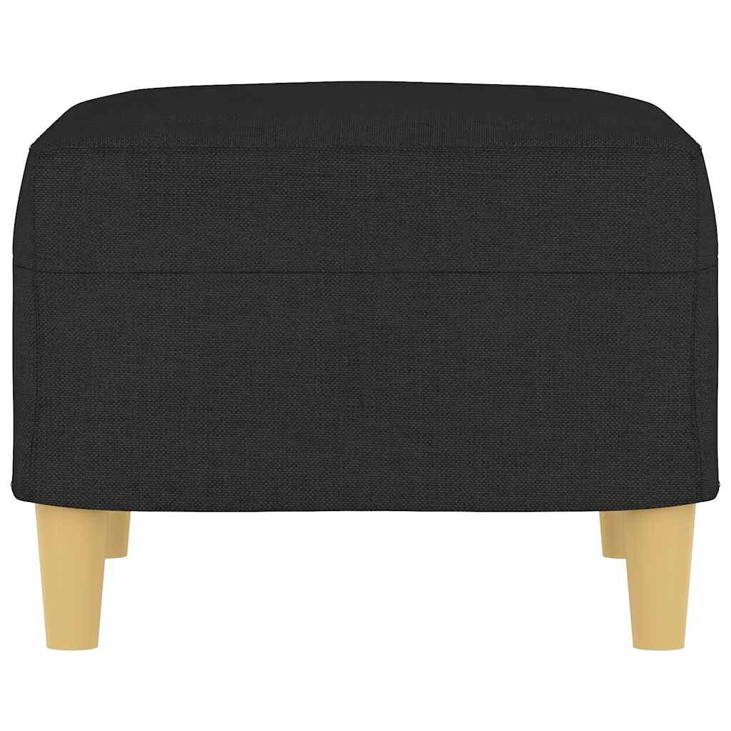 vidaXL Voetenbank 60x50x41 cm stof zwart