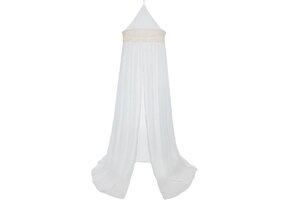 Vintage Boho Klamboe met Kant | Ivory | 245 cm | babykamer