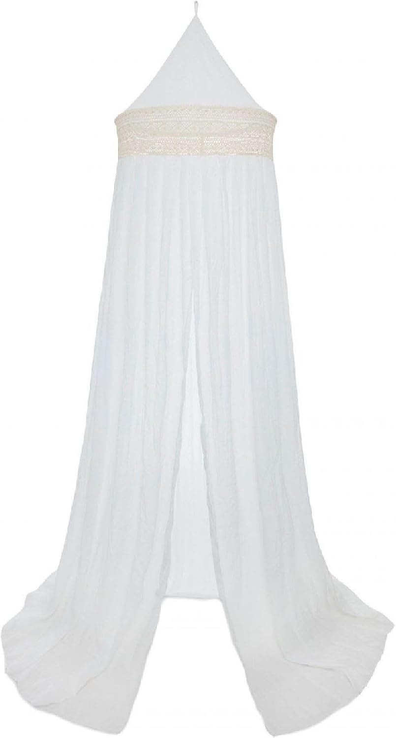 Jollein Klamboe Vintage Boho met Kant - Ivory - 245 cm